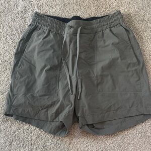 Men's Green-Gray drawstring Shorts